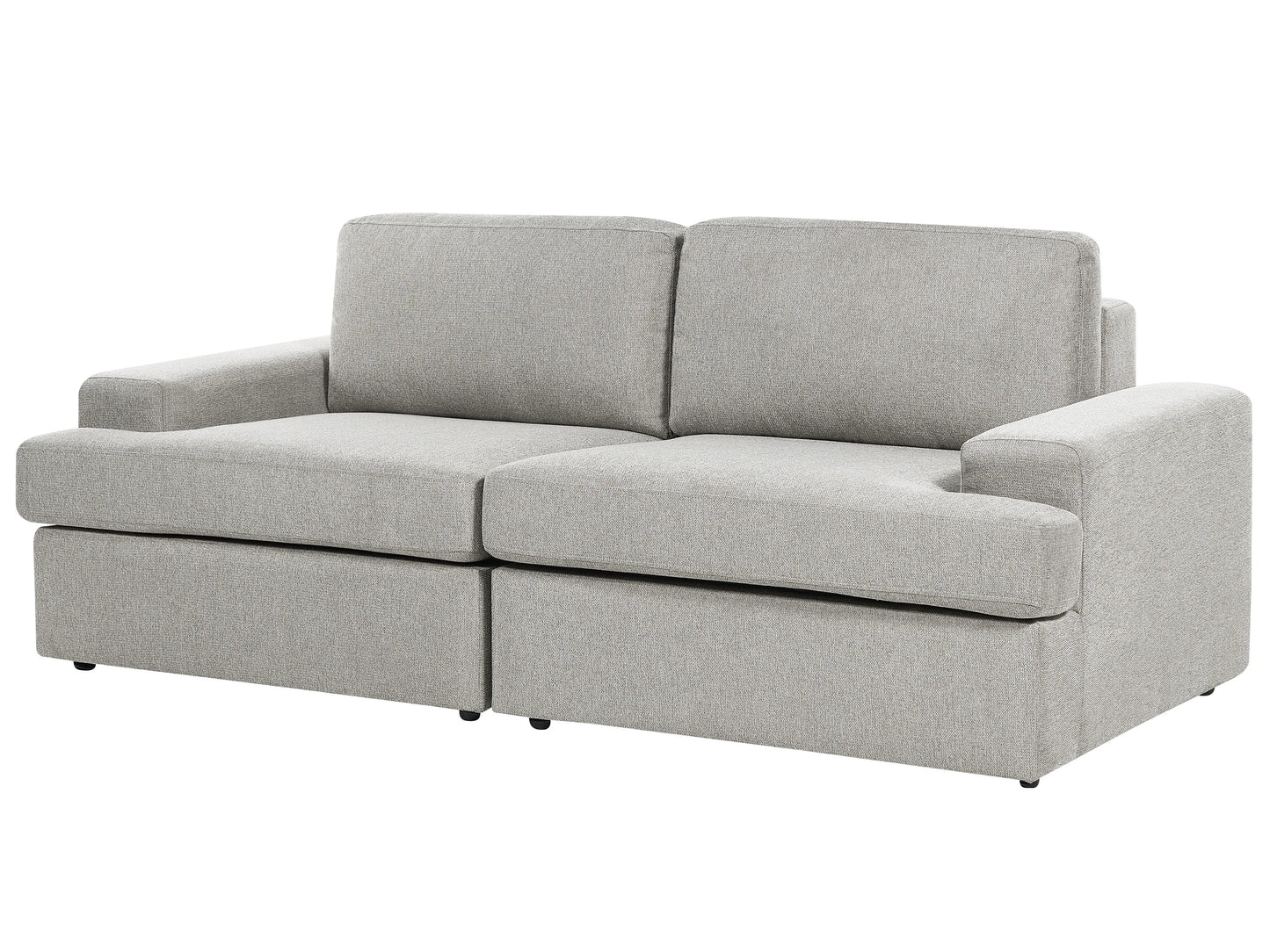  Living Room Set 4 Seater ALLA Fabric Light Grey