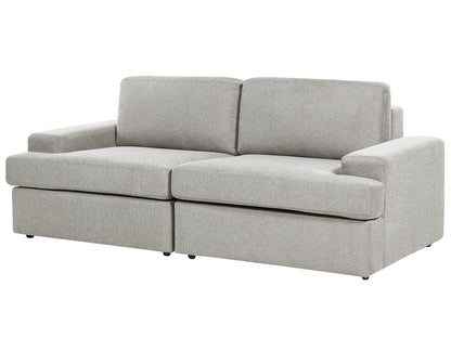  Living Room Set 4 Seater ALLA Fabric Light Grey