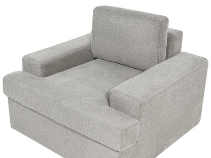  Living Room Set 4 Seater ALLA Fabric Light Grey