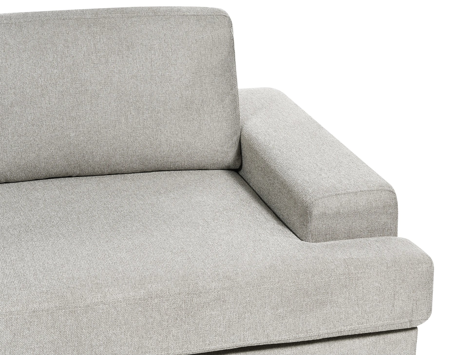 Living Room Set 4 Seater ALLA Fabric Light Grey