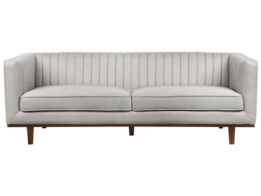  Sofa 3 Seater SKAULE Fabric Light Grey