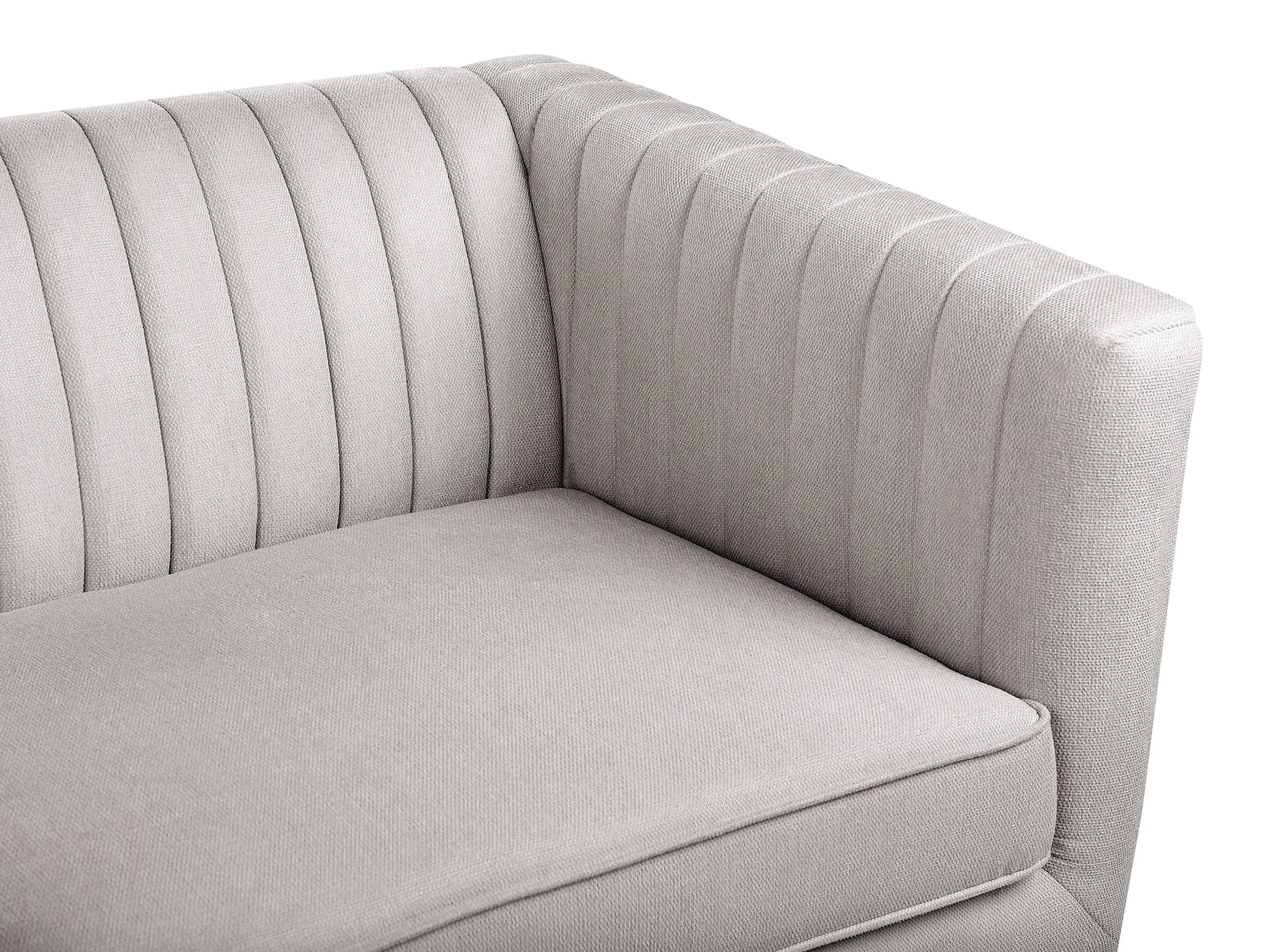  Sofa 3 Seater SKAULE Fabric Light Grey