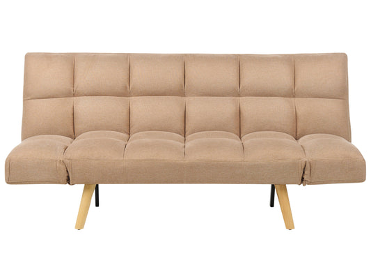  Sofa Bed 2 Seater INGARO Fabric Light Brown