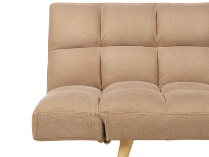  Sofa Bed 2 Seater INGARO Fabric Light Brown