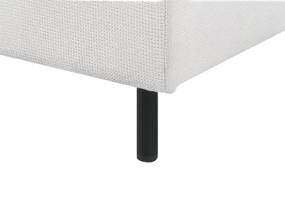  Modular Corner Sofa 3 Seater EGERIS Fabric Light Grey Left Hand
