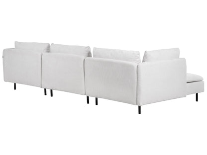  Modular Corner Sofa 3 Seater EGERIS Fabric Light Grey Right Hand