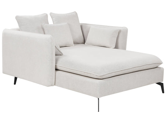  Chaise Longue CHARMES Fabric Light Beige
