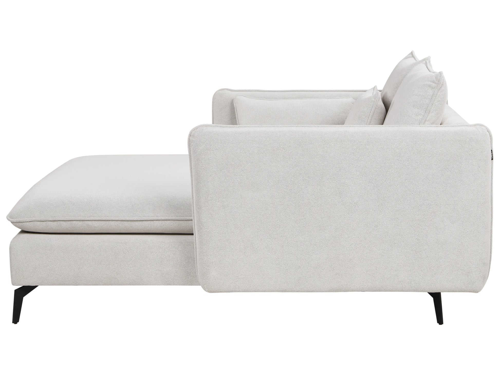  Chaise Longue CHARMES Fabric Light Beige