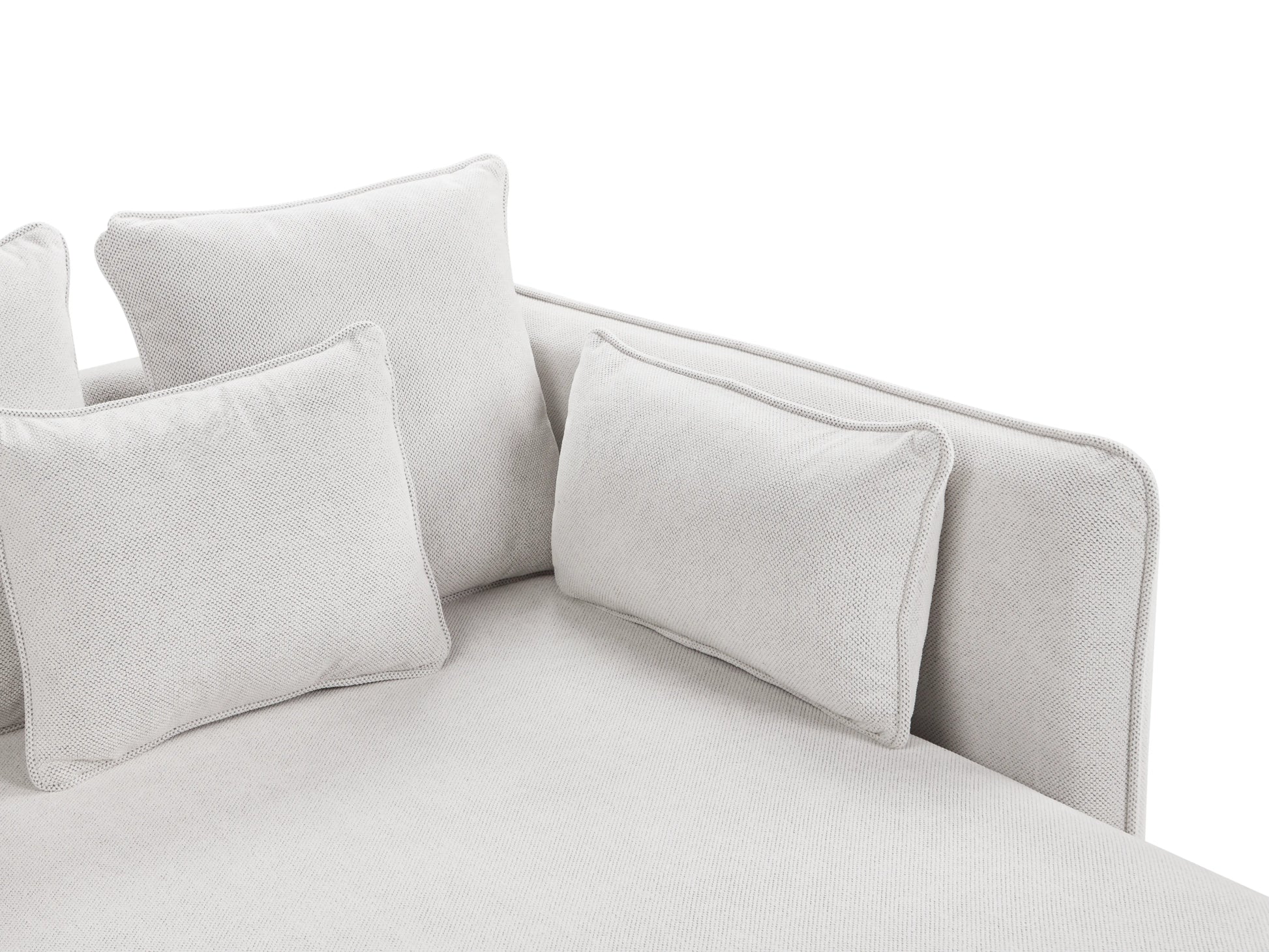  Chaise Longue CHARMES Fabric Light Beige