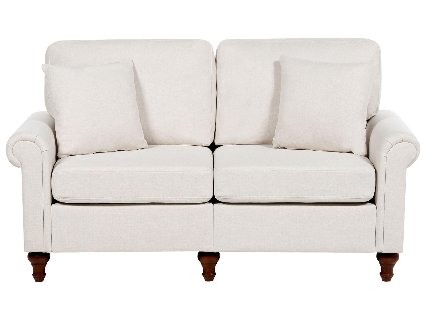  Sofa 2 Seater GINNERUP Fabric Light Beige