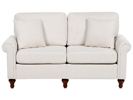  Sofa 2 Seater GINNERUP Fabric Light Beige