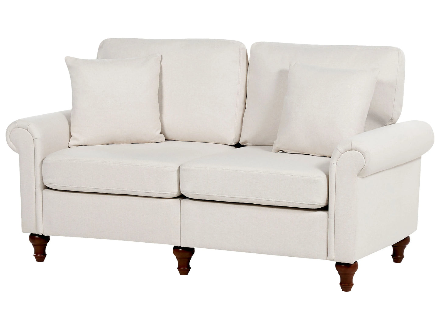  Sofa 2 Seater GINNERUP Fabric Light Beige