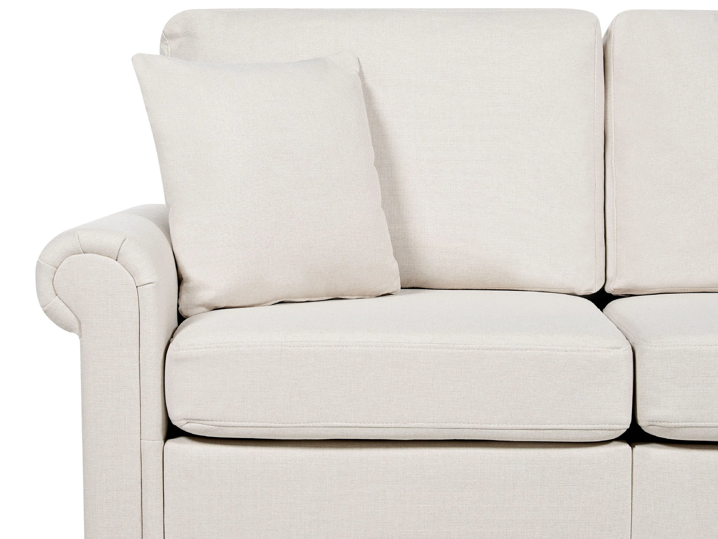  Sofa 2 Seater GINNERUP Fabric Light Beige