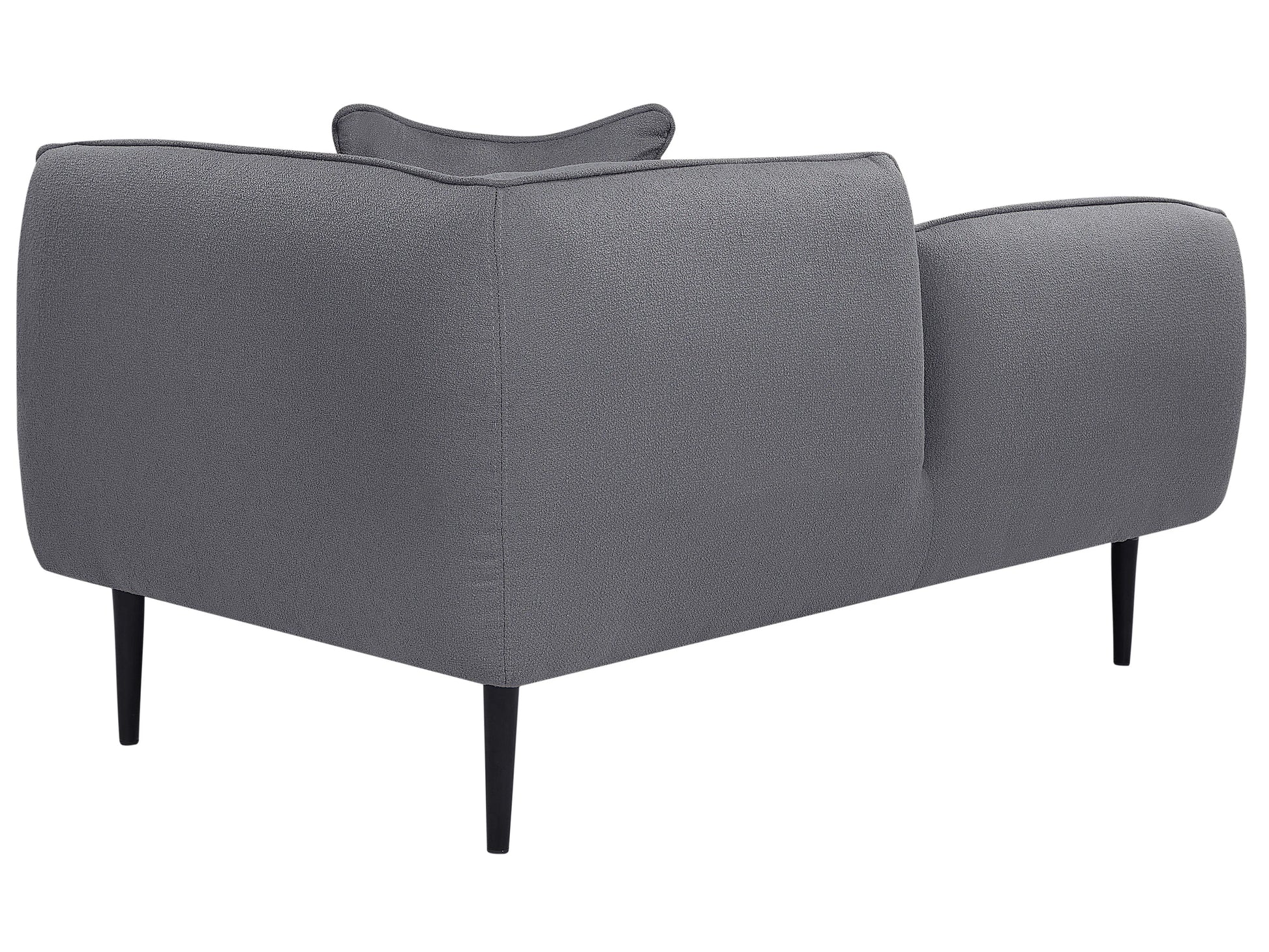  Right-Hand Chaise Lounge CHEVANNES Boucle Dark Grey