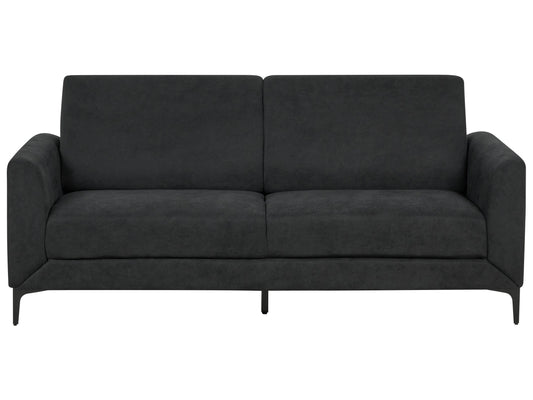  Sofa 3 Seater FENES Fabric Black
