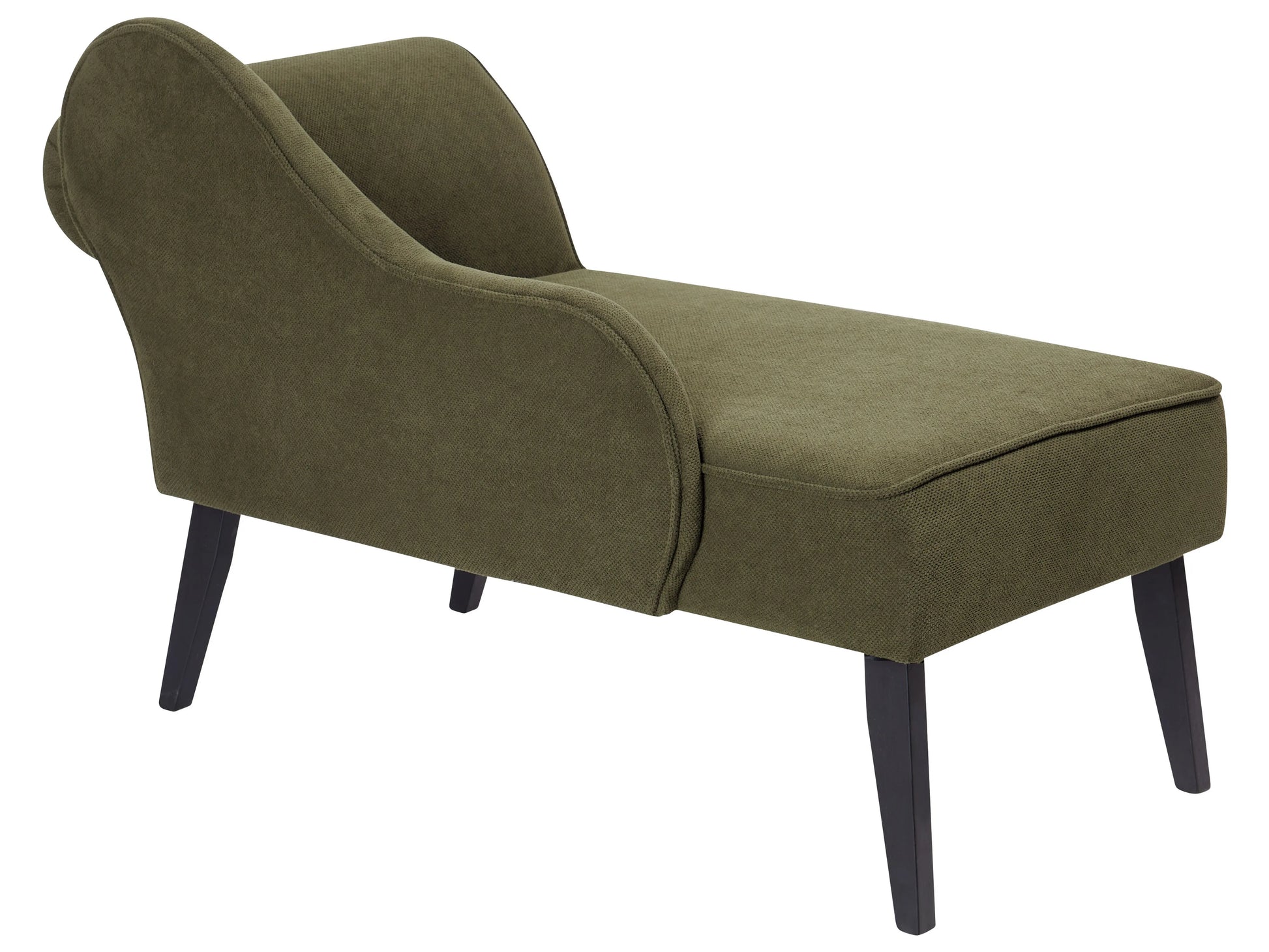 Right-Hand Chaise Lounge BIARRITZ Fabric Olive Green
