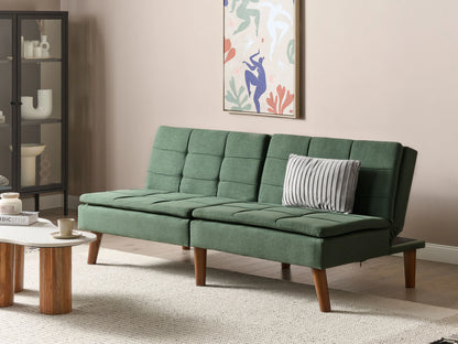  Sofa Bed 3 Seater RONNE Fabric Dark Green