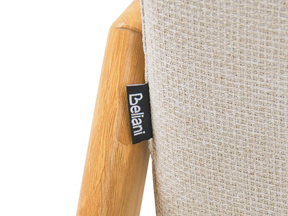  Sofa Bed 2 Seater EDLAND Fabric Light Beige