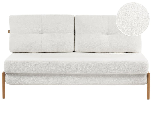  Sofa Bed 2 Seater EDLAND Boucle Off-White