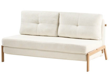 Sofa Bed 2 Seater EDLAND Boucle Off-White