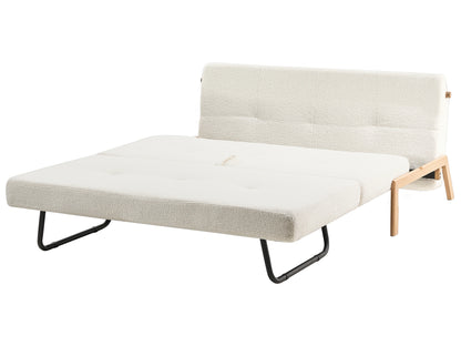  Sofa Bed 2 Seater EDLAND Boucle Off-White