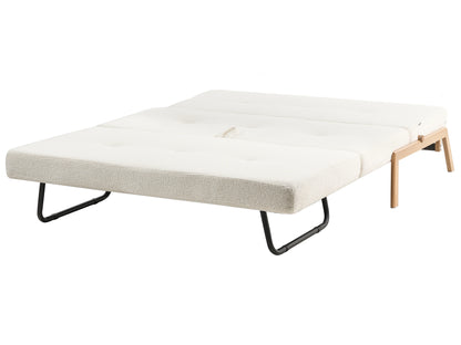  Sofa Bed 2 Seater EDLAND Boucle Off-White