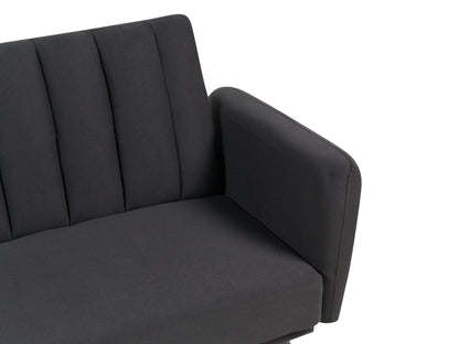  Sofa Bed 3 Seater VIMMERBY Fabric Black