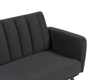  Sofa Bed 3 Seater VIMMERBY Fabric Black