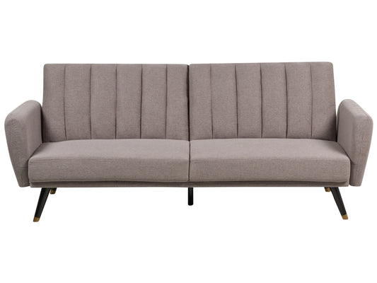  Sofa Bed 3 Seater VIMMERBY Fabric Light Brown
