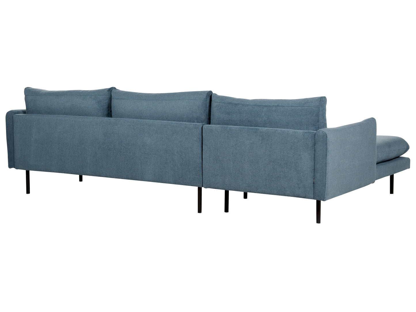  Corner Sofa 4 Seater VINTERBRO Chenille Blue Right Hand