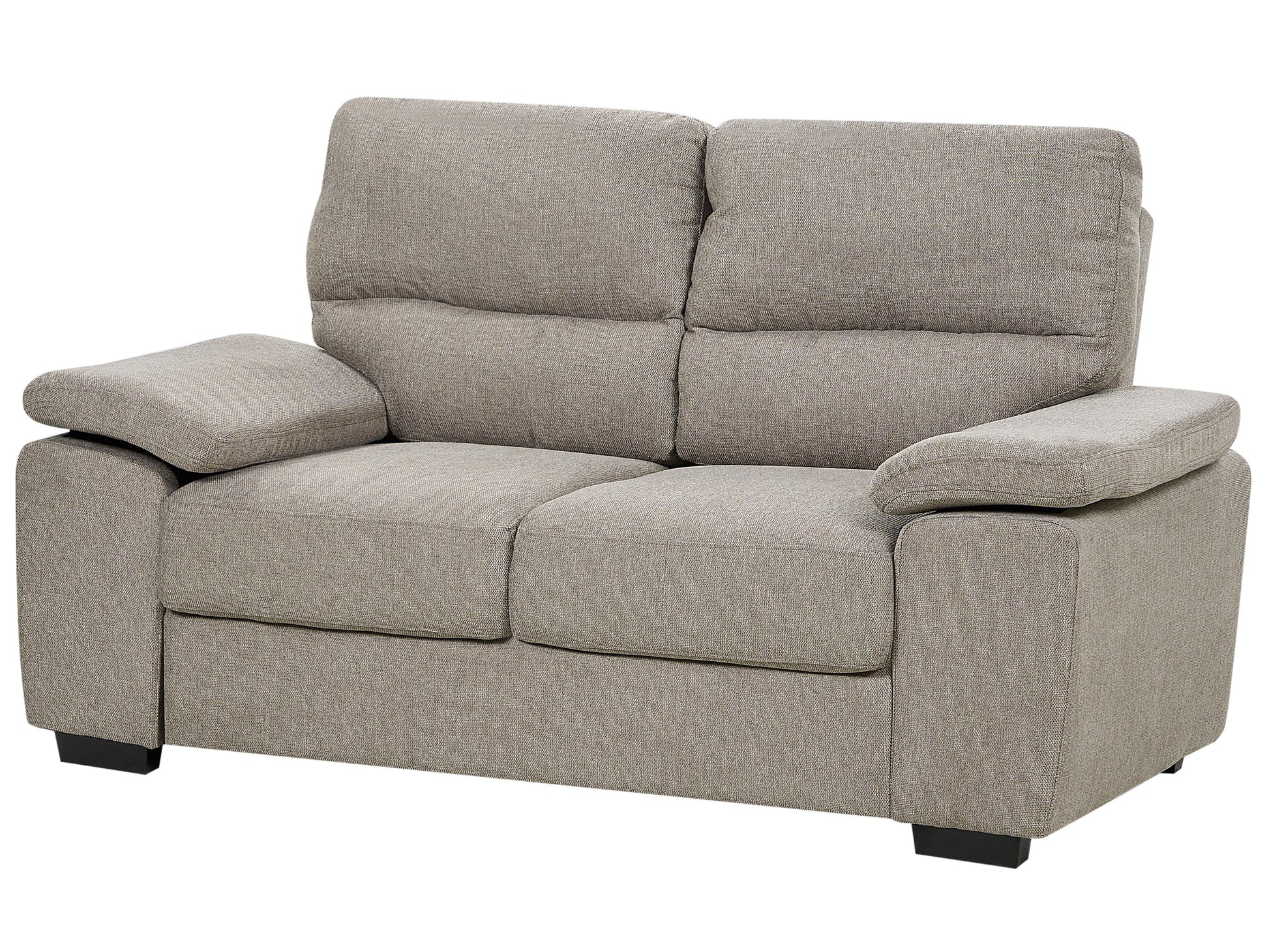  Living Room Set 5 Seater VOGAR Fabric Light Brown