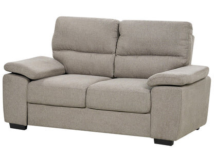  Living Room Set 5 Seater VOGAR Fabric Light Brown