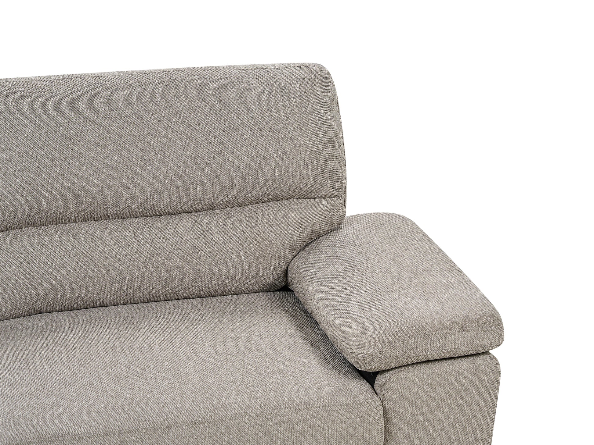  Living Room Set 5 Seater VOGAR Fabric Light Brown