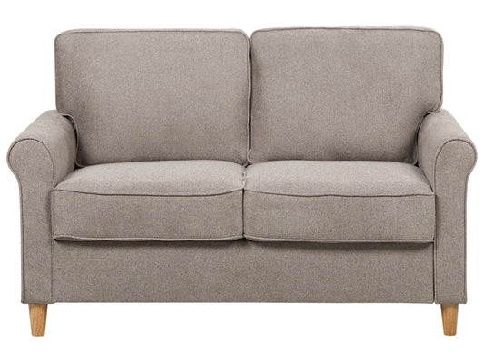  Sofa 2 Seater RONNEBY Fabric Light Brown