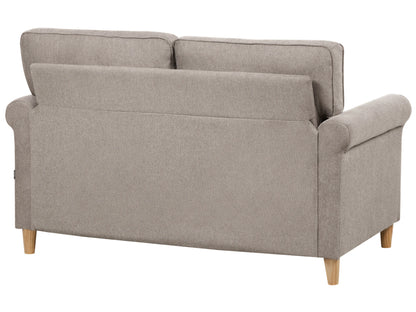  Sofa 2 Seater RONNEBY Fabric Light Brown