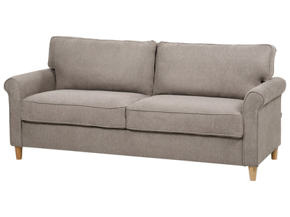  Living Room Set 5 Seater RONNEBY Fabric Light Brown
