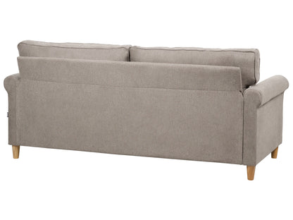  Living Room Set 5 Seater RONNEBY Fabric Light Brown