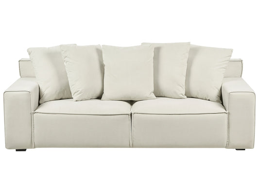  Sofa 3 Seater VISKAN Velvet Off-White