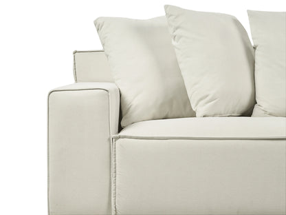  Sofa 3 Seater VISKAN Velvet Off-White