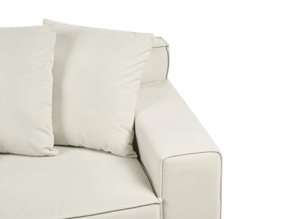  Sofa 3 Seater VISKAN Velvet Off-White
