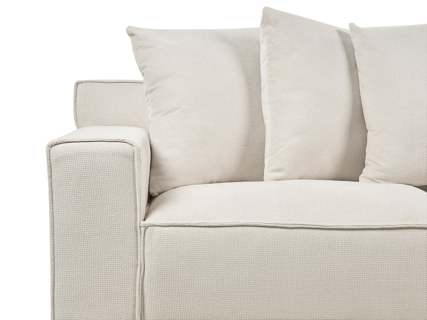  Sofa 3 Seater VISKAN Chenille Off-White