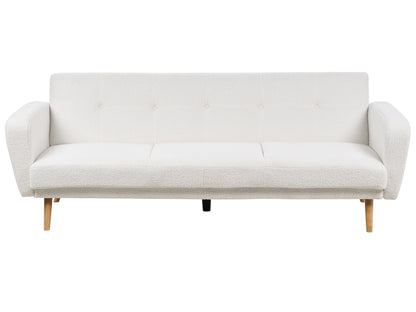  Sofa Bed 3 Seater FLORLI Boucle Off-White