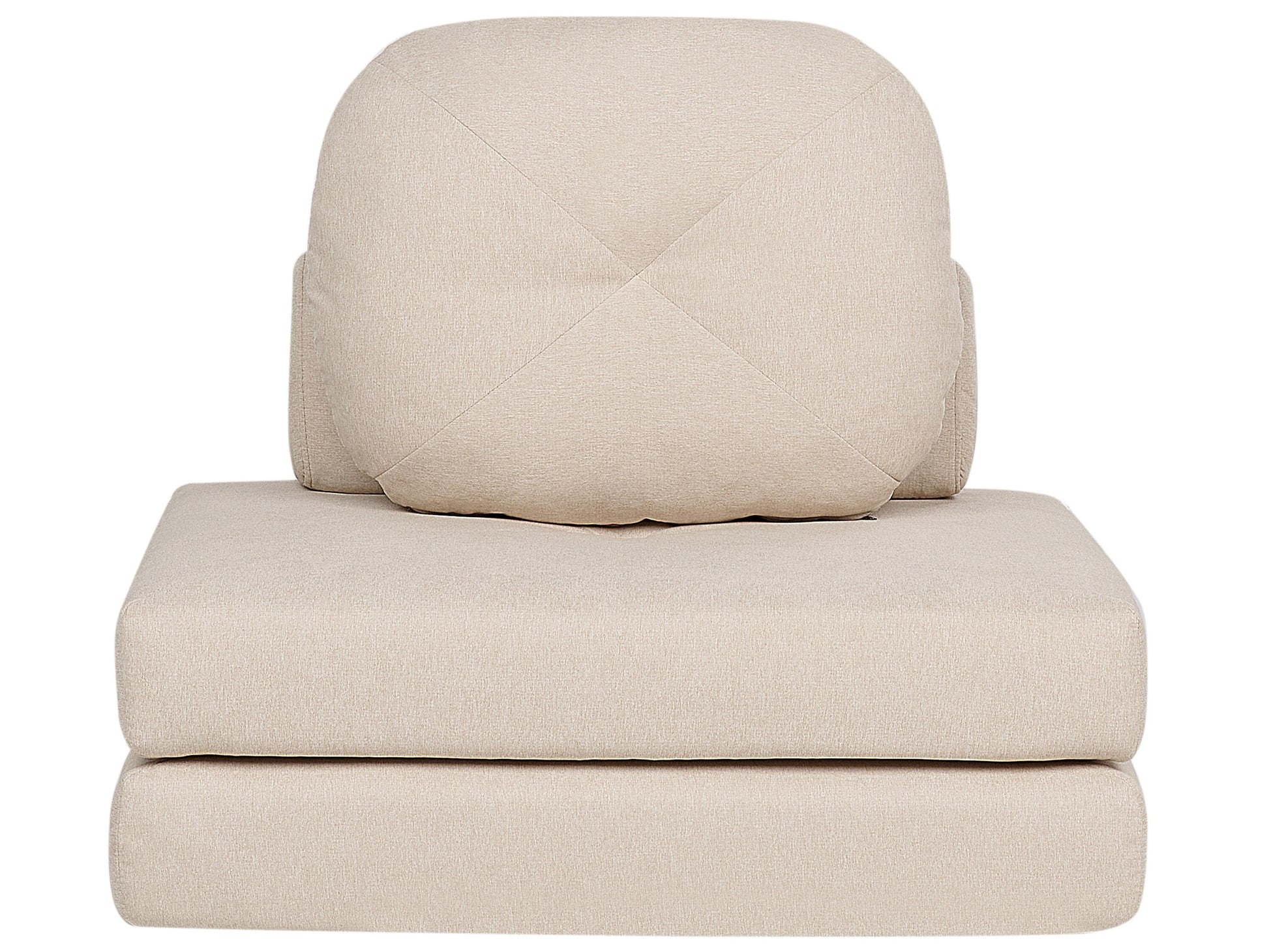  Single Sofa Bed OLDEN Fabric Light Beige