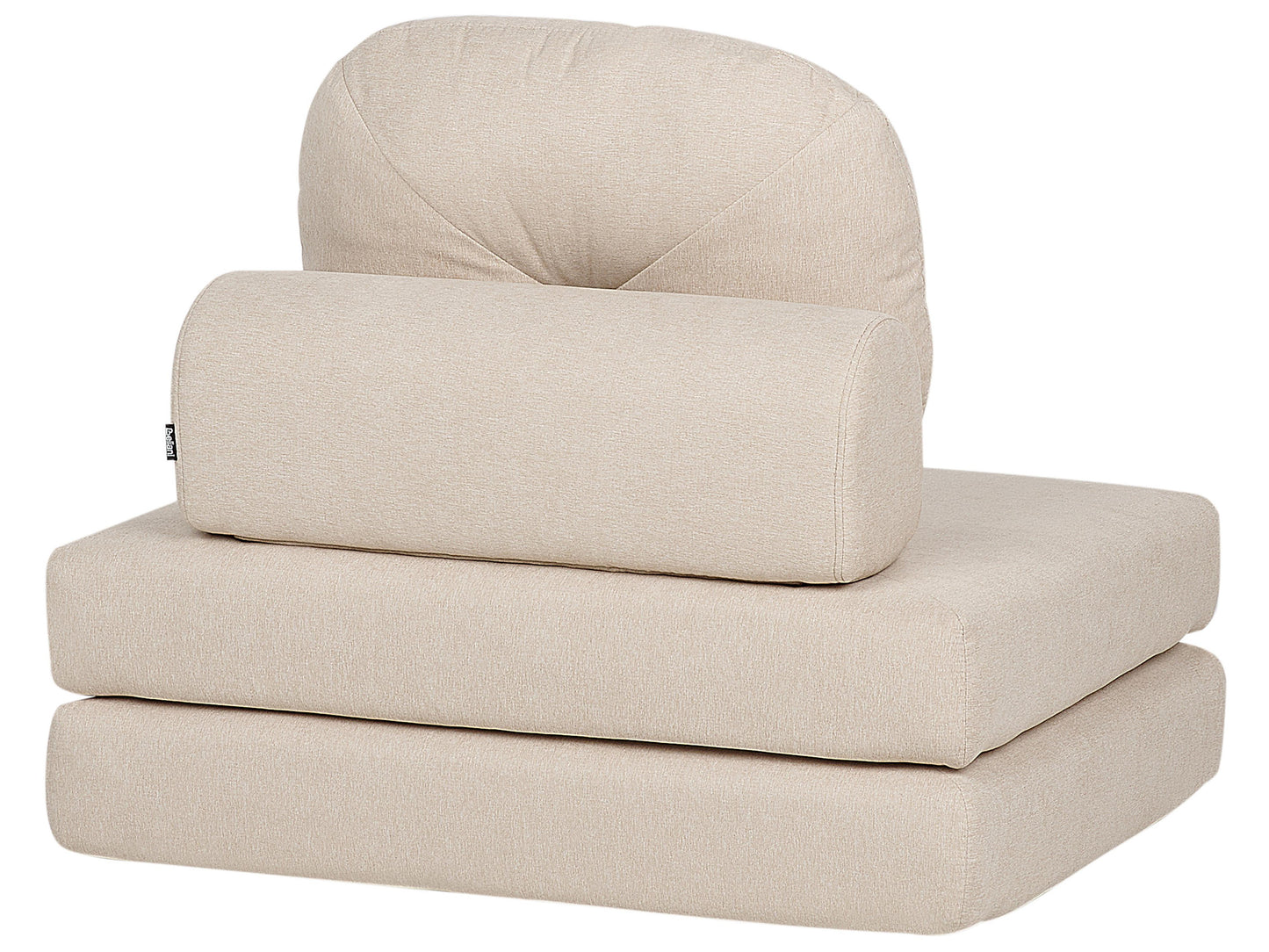  Single Sofa Bed OLDEN Fabric Light Beige