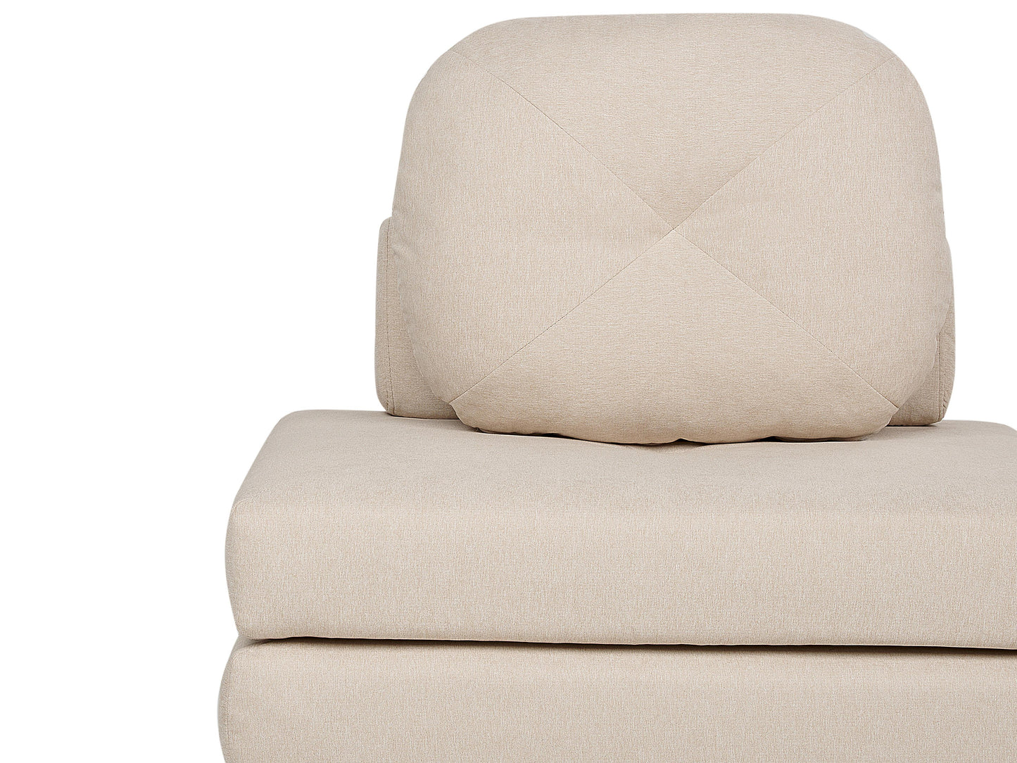  Single Sofa Bed OLDEN Fabric Light Beige