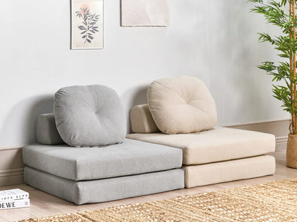  Single Sofa Bed OLDEN Fabric Light Grey
