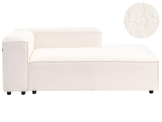  Left-Hand Chaise Lounge ARDAL Boucle Off-White