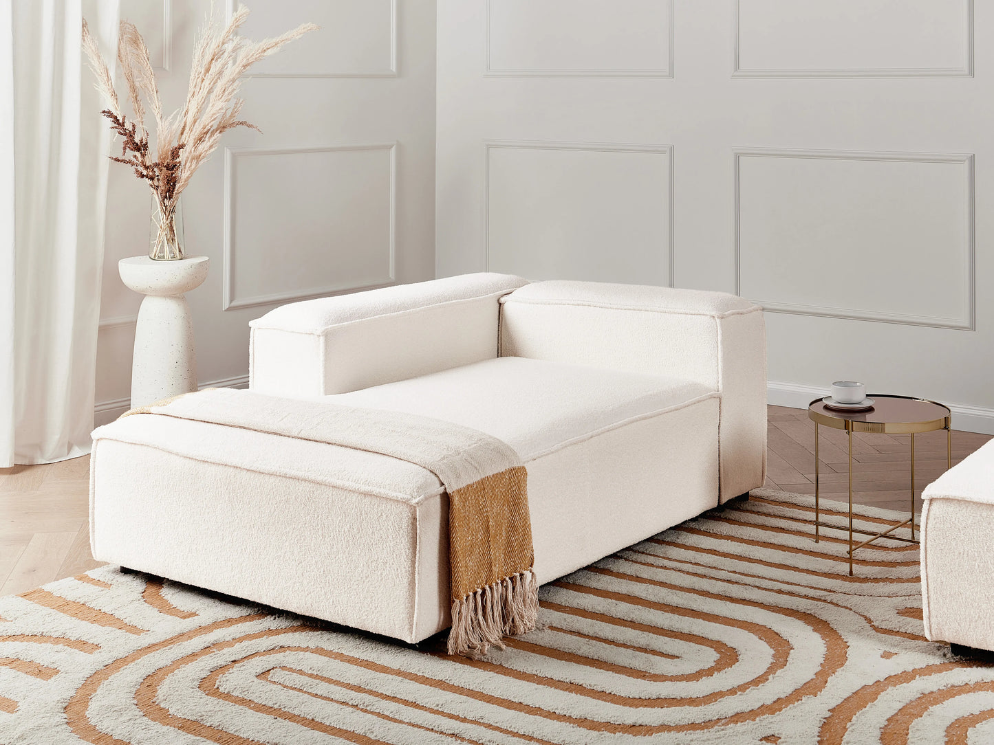  Right-Hand Chaise Lounge ARDAL Boucle Off-White