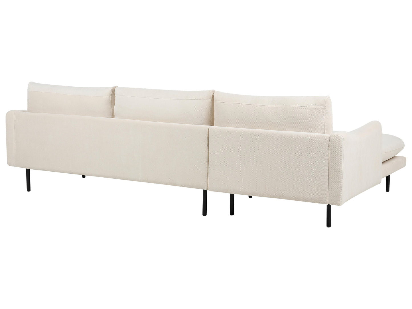  Corner Sofa 4 Seater VINTERBRO Fabric Light Beige Right Hand