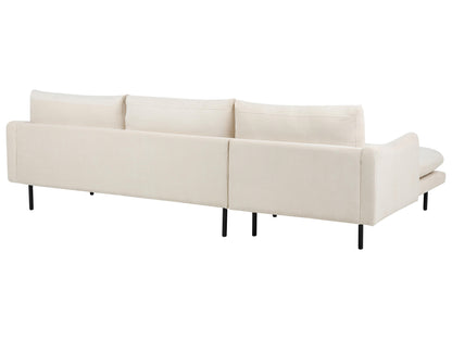  Corner Sofa 4 Seater VINTERBRO Fabric Light Beige Right Hand